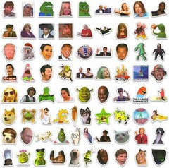 Meme 150 PCS Funny Trendy Stickers , Waterproof VinylDecals