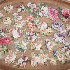 Anna Griffin Set of 60 Floral Die Cut Embellishments Lot