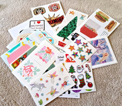 Lot of 18 assorted sticker modules vintage & modern