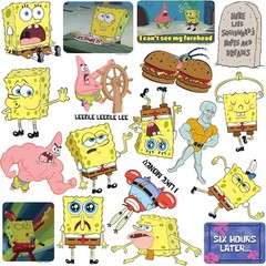 SPONGEBOB SQUAREPANTS MEME VARIETY DIE CUT VINYL 50 CT STICKER PACK