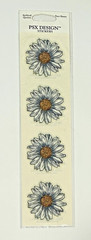 PSX Design Daisy Flower Scrapbook Stickers! 2 Sheets! New pack 2001