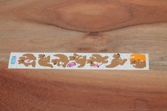 Vintage 1983 Cardesign TOOTS Sticker Strip KANGAROOS MUS #148 Mama & Joey family