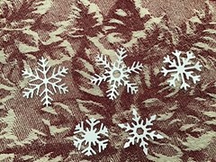 Snowflakes die cut embellishments 5 designs 3 ea 15 pcs Choose Color