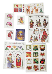 Lot of 25 Provo Craft Sticker Sheets Christmas Holiday Reindeer Snowmen Santa