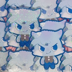 Tamagotchi Fanart Stickers Handmade (2-3/4 inch/70 mm)