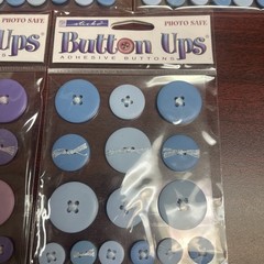 Sticko Button Ups Adhesive Buttons 5 packages different colors