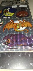 vintage Stickers,mark 1,chrome Prism Dinosaurs, Big Read Cs38