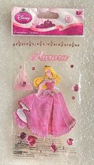 DISNEY PRINCESS AURORA 💎JEWELED 💎 15-Piece Scrapbooking Sticker Set-FREE SHPG