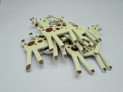 Safari Animal Foam Craft Stickers 40pcs Giraffe Zebra Elephant Hippo Leopard Lot