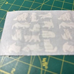 3 Squares Vintage Sandylion Stickers Playful Cats Kittens Sleeping