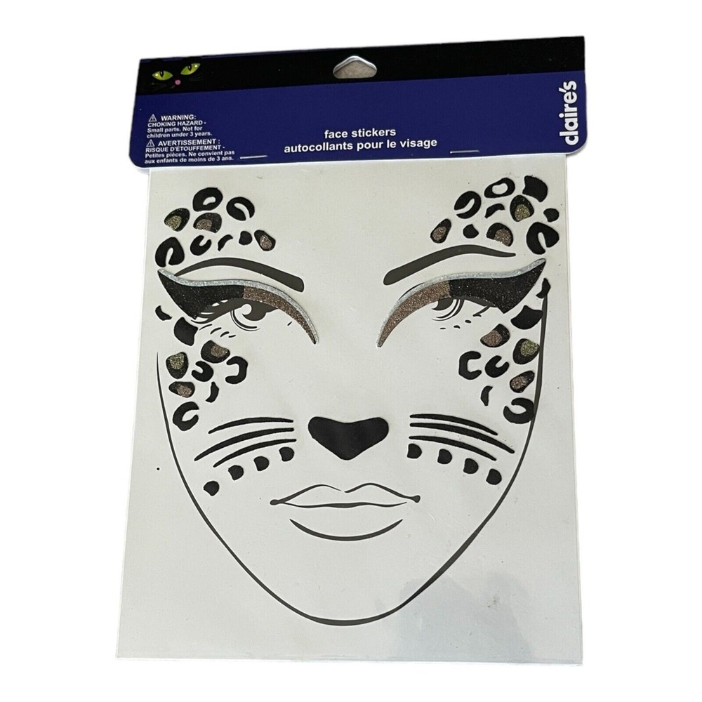 Claire’s Face Stickers, Leopard