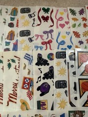 Lot of 65 Strip Sheets of Creative Memories Scrapbook Stickers, Some Vintage