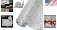 Car Rhinestone Sheets Self-Adhesive 2mm Crystal Gems Decor 15.8″x39.4″ Shiny