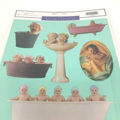 Anne Geddes Gifted Die Cut Sticker Set Of 8 Cute Baby Stickers Michel & Co New