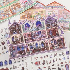 4 Sets Pirate Ship 3D Scene Sticker Therapy for Adults,DIY 3D Stickers Scene …