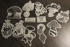 Mushroom – Mixed – Stickers – 10 PCs – Choose between 7 styles! See Description