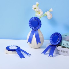 50 PCS Blank Award Ribbon Rosette Set Satin Participation Winner Medal Prize