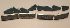 Accent Depot Baby BOY Pastel Blue Brads 12 pc Baby Feet «It’s A Boy» Shower
