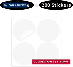 3 Inch Round Clear Seal Stickers,Transparent Envelope Mail Wafer Seal Self Adhes