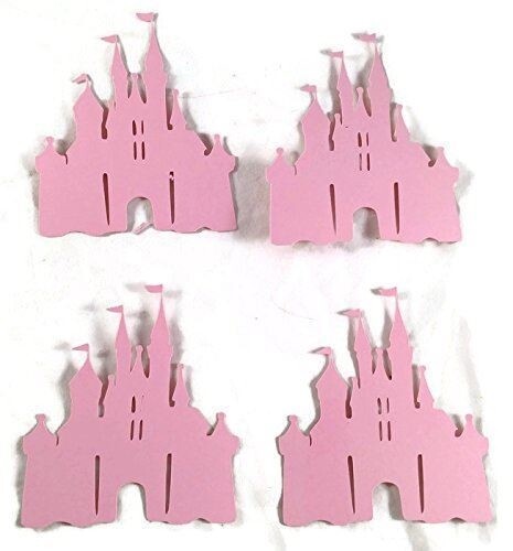 Castle Cinderella Disneyland Vacation Die Cuts – 4Pc Bright Pink