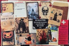 #731 -125+pcs WITCH W/ BROOM PEN SCRAP JUNK JOURNAL KIT REAL EPHEMERA – JOURNAL