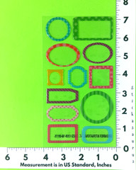 Colorful Frames Epoxy Stickers Sheet