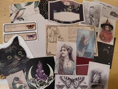 30+ Pieces Witchy/Mystical Vintage Ephemera For Junk Journal, Collage, Scrapbook