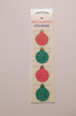 Mrs. Grossman’s Stickers Lot of 3 Strips New Package ~ Ornaments~ Christmas