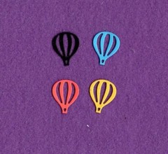 HOT AIR BALLOONS # 3 die cuts scrapbook cards