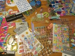 Large Lot of Assorted Scrapbook Stickers Accessories and More