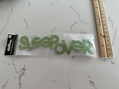 Me & My Big Ideas Embellishments Sleepover – Lt Green Sparkle Scrapbooking Craft
