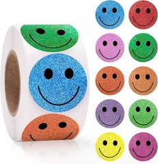 Smiley Face Stickers – Happy Face Stickers 1 Inch Small Round Smile Sticker Labe