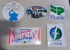 Lot of 24 Vintage Peel and Stick Stickers Paris France