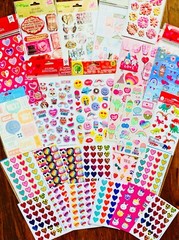 Love Heart Themed 559+ Stickers 4 Kids Teens Teachers Party Gifts DIY Cards