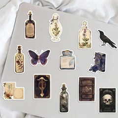 Vintage Medieval Apothecary Potion Labels Stickers – 100 Pcs Gothic Dark Dark…