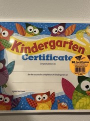 TREND Kindergarten Certificate Owl-Stars PK-K Certificates & Diplomas 8.5″ x …