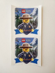 stickers Lego City minifigure forest ranger