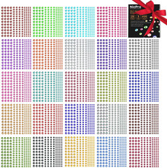 4125 PCS Self Adhesive Rhinestone Stickers, Bling Gem Stickers for Face Nail Bo