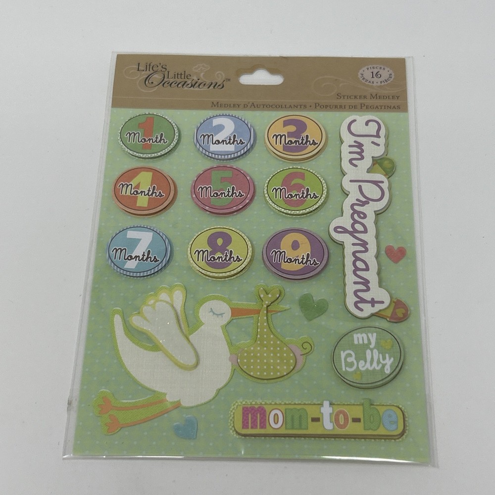 Pregnancy Mom To Be Baby Scrapbooking Stickers By Life’s Little Occasions Storm