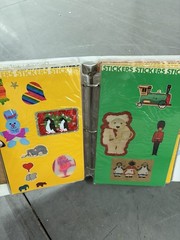 Vintage 1980s Sticker Album Collection Pac-Man Donkey Kong Qbert Bears Huge Lot