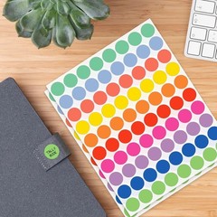 High-Quality 3/4 Inch Round Colored Stickers – 1600 Labels for Home & Teaching