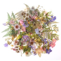 160pcs Floral Plant Stickers for Scrapbooks, DIY Crafts, Planners, Journals