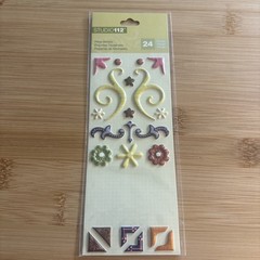 Studio 112 Pillow Stickers Scroll Flowers Boarders Dimensional