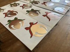 Mrs Grossman Vintage Jingle Silver Bells Christmas 3.5 Strips 14 Total Rare