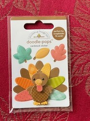 YOU CHOOSE – FALL / THANKSGIVING Doodle-Pops 3D Sticker – SOOO CUTE RETIRED
