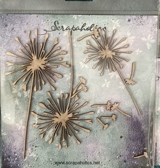 Lot of (4) Chipboard Accents by Scrapaholics, Quotes, Nature- New