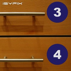iSYFIX Blue Consecutive Number Stickers – 1 to 50, 4-inch, 1 set – Vinyl Self…