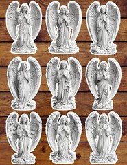 Angel Statue Die Cut Vinyl Stickers Set Scrapbooking Laptop Waterbottle