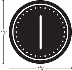 Calendar Days Pack Black and White Crazy Circles Reusable Charts 36 Pieces