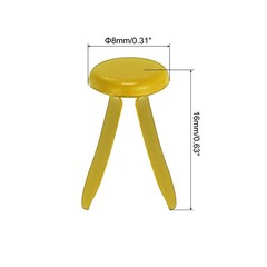 Brads for Paper Crafts, 150 Pcs Yellow Metal Round Paper Fasteners, 16 mm